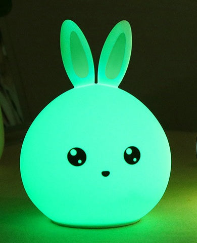 Cute Silicone Animal Night Light | 7-Colour LED | 1200mAh Rechargeable | Touch & Remote Control | USB | 0.4W | Kids Gift