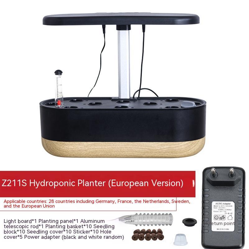 Z211S Smart Hydroponic Indoor Planter | 4.2L Tank, Soilless Cultivation, EU/UK/US Plug, Beige & Black
