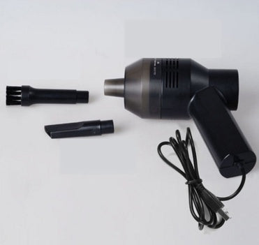 USB Rechargeable Mini Keyboard Vacuum Cleaner | 4W | 2000mAh | 1.8m Cable | Washable Filter | 2 Nozzles | Dust, Crumbs & Hair | Black
