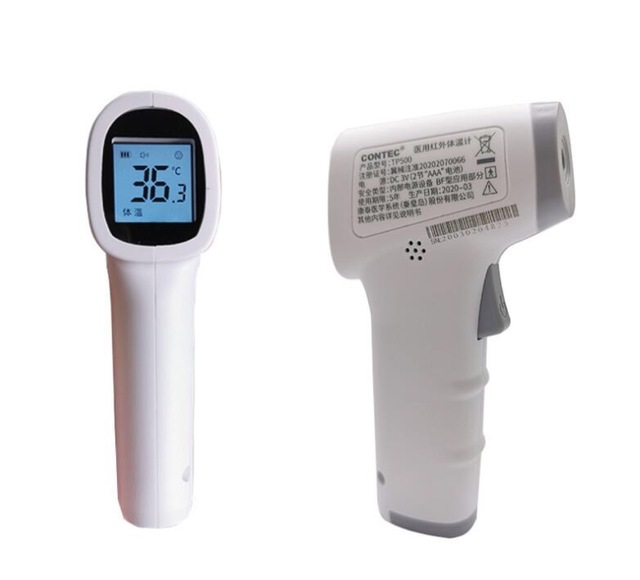 TP500 Non-Contact Infrared Forehead Thermometer | Medical Grade, Instant Read | White