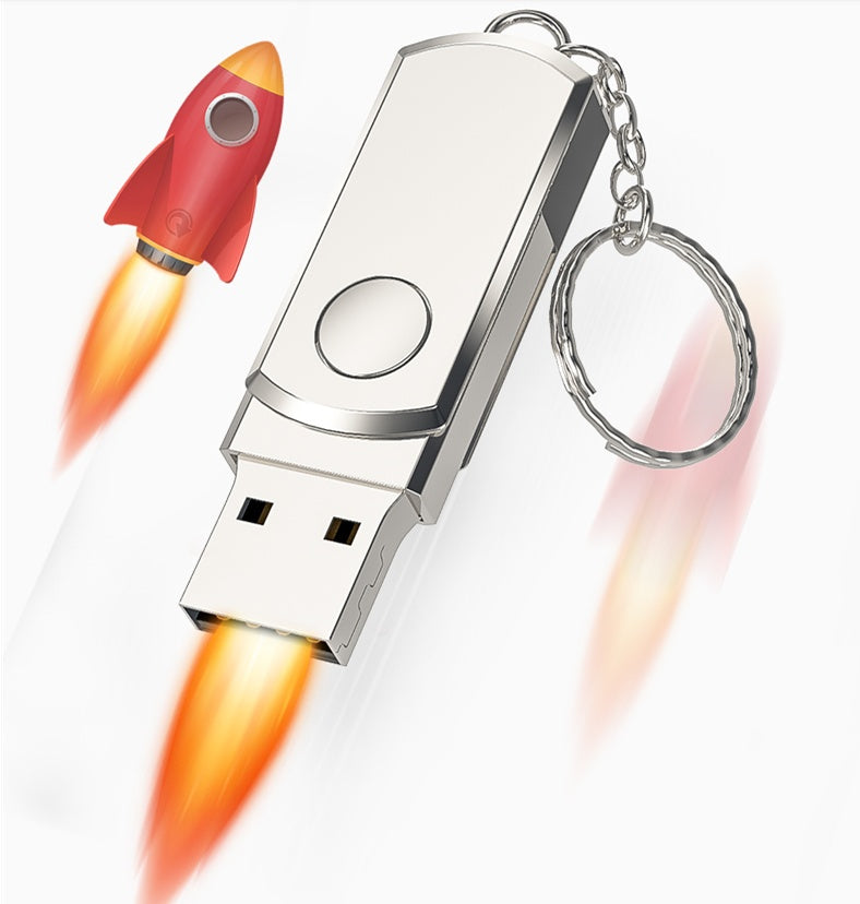 Metal USB Flash Drive | 128GB & 256GB | OTG | Gold, Rose Gold & Silver | USB TV & Car Audio Ready