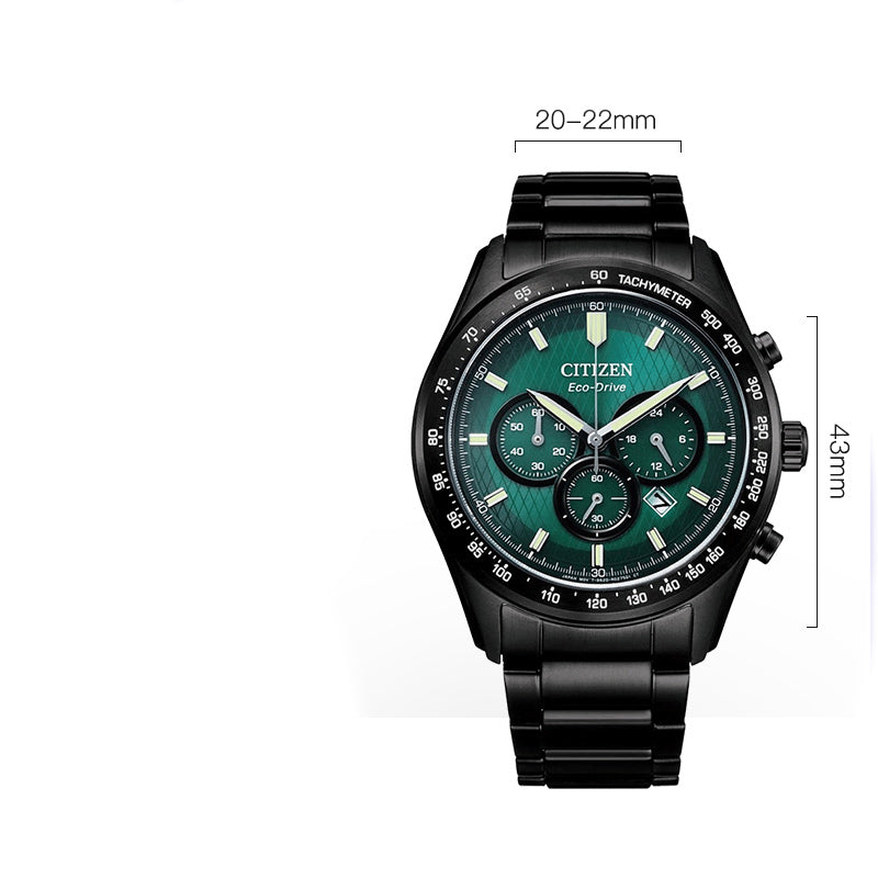 Eco-Drive Men's Solar Sport Watch | Quartz Movement & Stainless Steel Strap