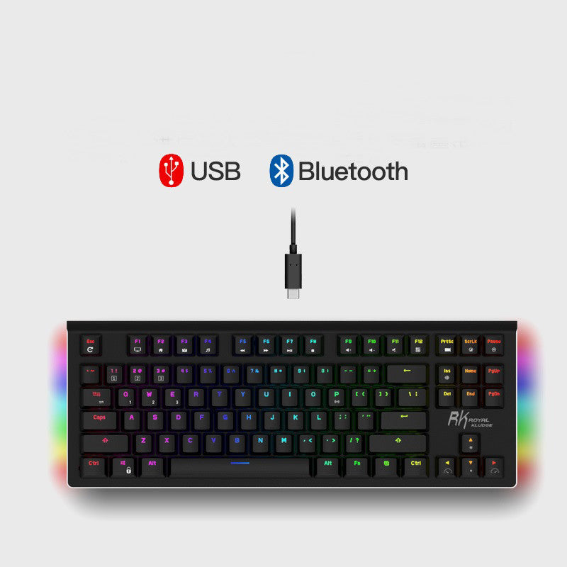 G-87 TKL Mechanical Keyboard | 87 Keys | USB & Bluetooth 3.0 | Blue, Brown & Red Switch | ABS Keycaps