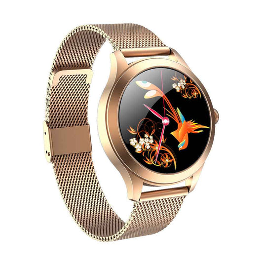 Chivo KW10 Pro Women's Smart Watch – Slim Dial Fine Steel Strap | Gold & Silver