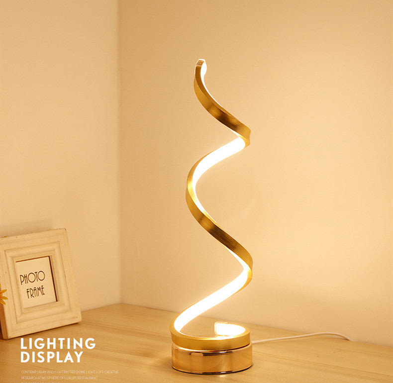 Modern LED Table Lamp | 24W | Metal Base & Acrylic Shade | Warm & White Light | Remote Dimming | D125×H450mm | 110–240V | Gold & White