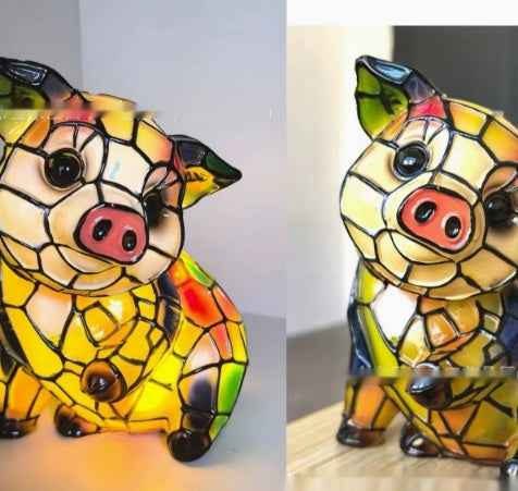 3D Coloured Resin Animal Desk Lamp | Night Light | 20+ Designs | USB | 15cm, 17cm & 22cm | Home Decor & Gift