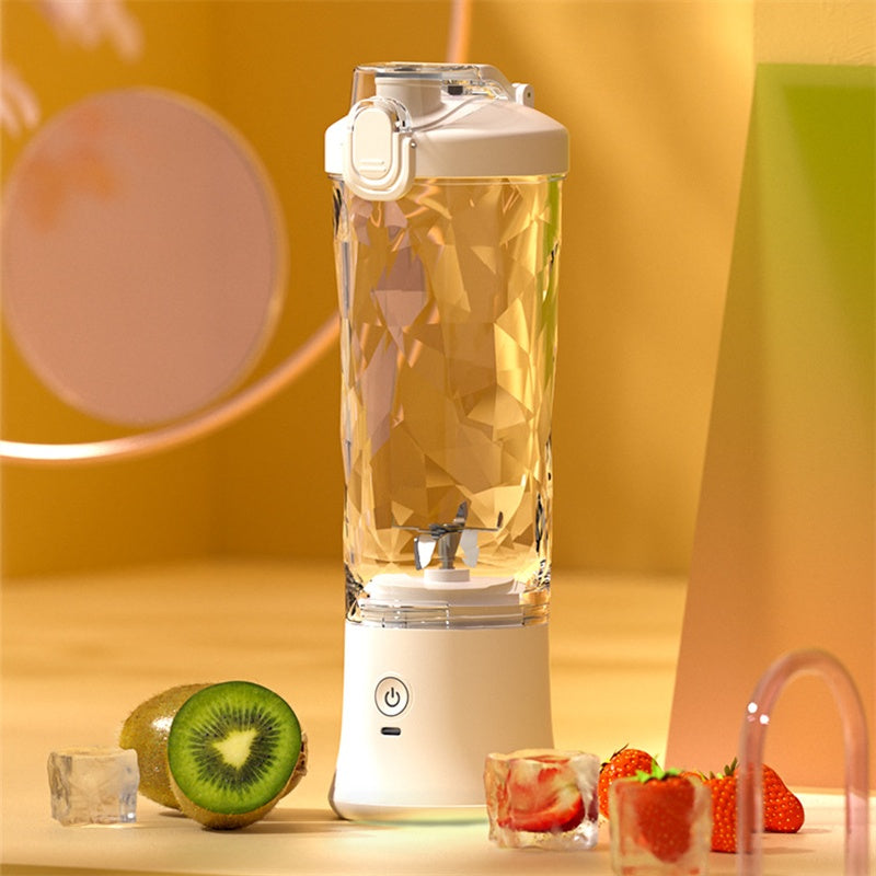 Portable Blender – 600ml Personal Smoothie & Juicer with 6-Blade USB Rechargeable