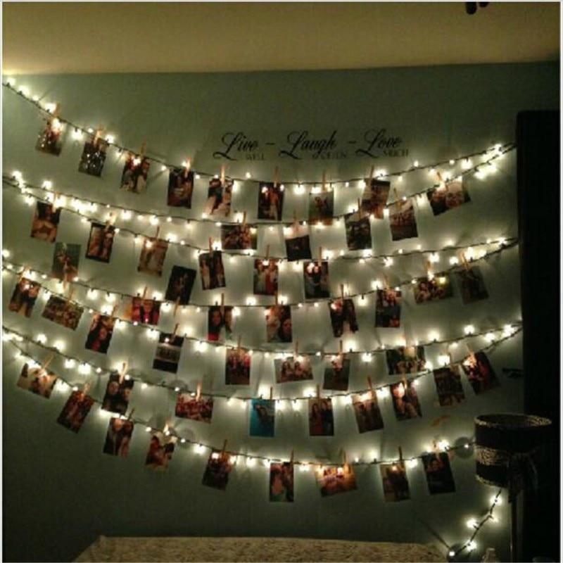 LED Photo Holder String Lights | Battery Powered | Warm White & Colorful | 100cm to 600cm | Photo Clip Fairy Lights | Bedroom, Wedding & Party Decor | Wall & Window Display