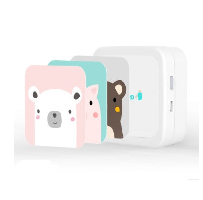 Mini Bluetooth Thermal Pocket Printer | 900mAh Battery, iOS & Android | Network Printing | Pink & White