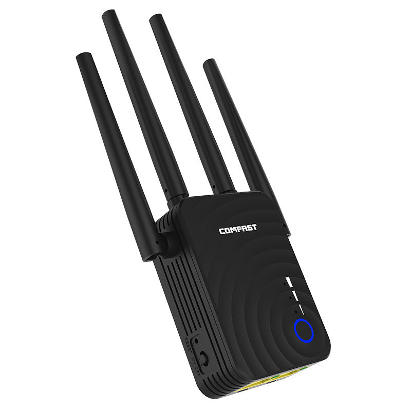 AC1200 Dual-Band WiFi Range Extender | 1200Mbps | 2.4G & 5G | Repeater Router Access Point | 4 Antennas