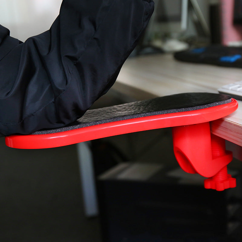 Desk-Mounted Ergonomic Wrist Rest & Arm Support | Mouse Pad | Non-Slip | Fits Desks up to 5cm | 3 Colours