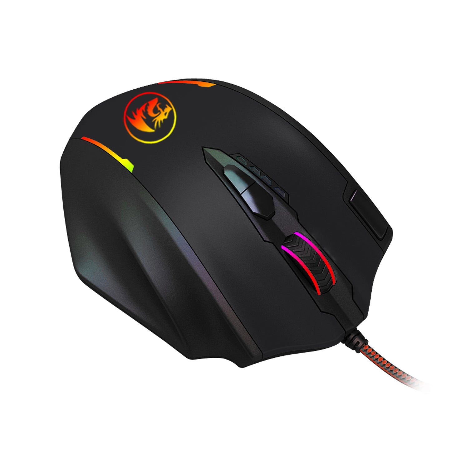 Redragon M908 Impact RGB Gaming Mouse | 500–12400 DPI, Adjustable Weight, Ergonomic | Black