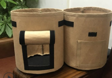 Non-Woven Plant Grow Bag | Breathable & Degradable | Side Harvest Window | Double Handles | Reusable | Small, Medium & Large | 1–6pc Packs | Potato, Tomato & Vegetable Growing | Black, Green, Camel Brown & Light Gray