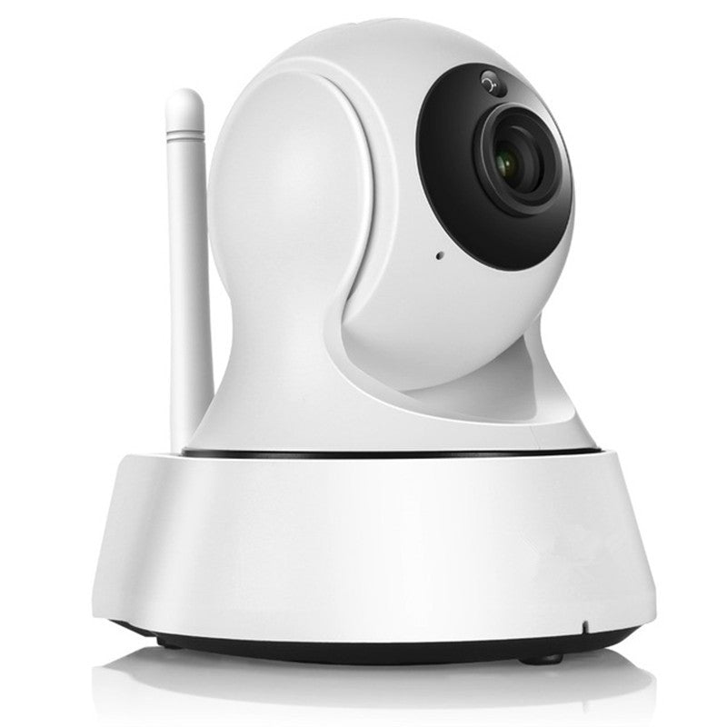 720P Pan-Tilt WiFi IP Security Camera | 355° Rotation | Night Vision | Two-Way Audio | SD Card | White