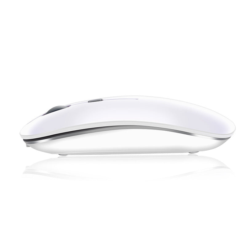 Rechargeable Wireless Bluetooth Mouse | 1600 DPI | 3-Speed | 4 Buttons | Laptop & iPad | Black & White