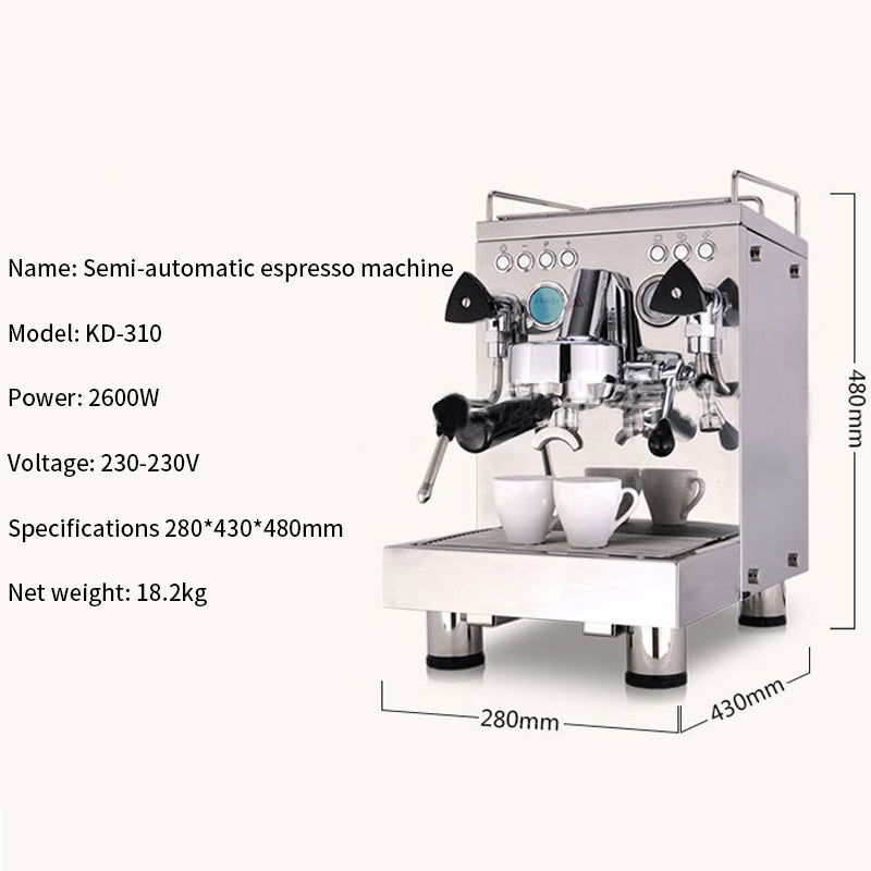 Model 310 Semi-Automatic Espresso Machine | 2600W, Home & Business, 16A Plug, AU/EU/UK/US