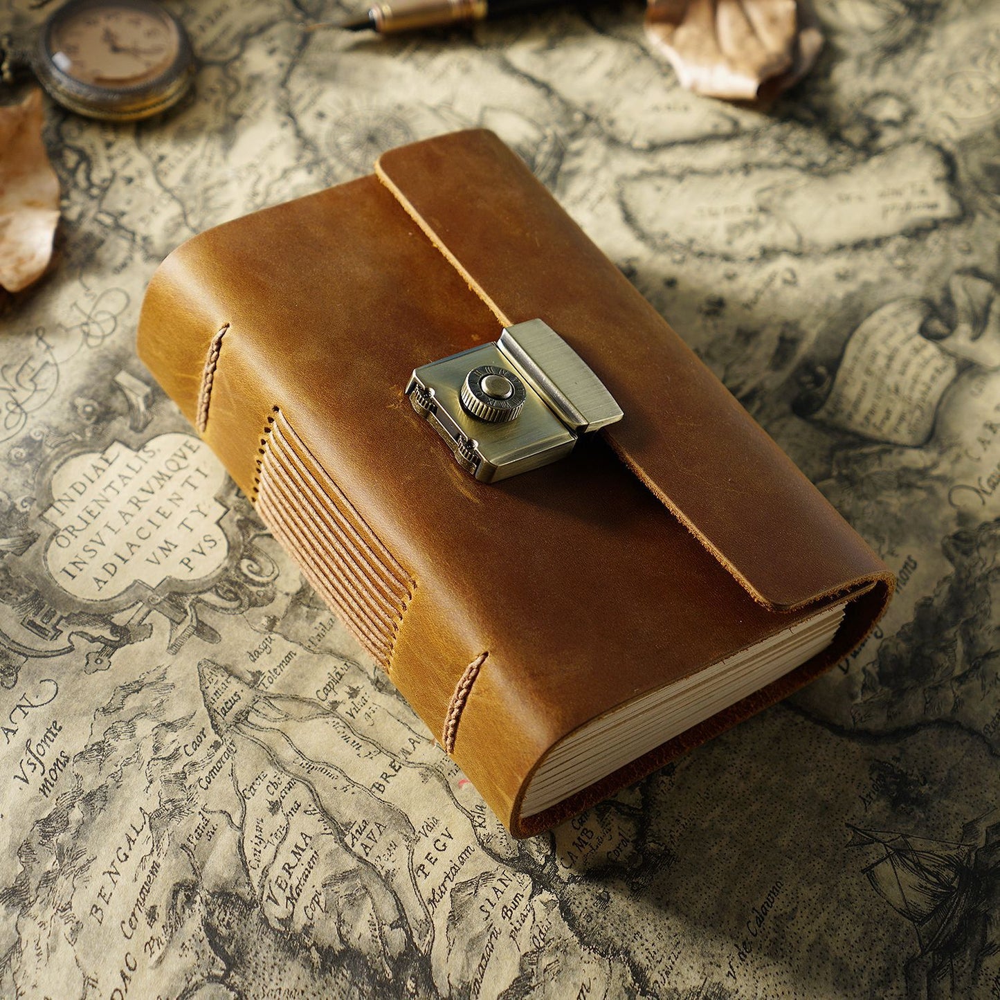 Vintage Genuine Leather Notebook | First-Layer Cowhide | A5 / A6 / A7 | Retro Journal | 2 Colors