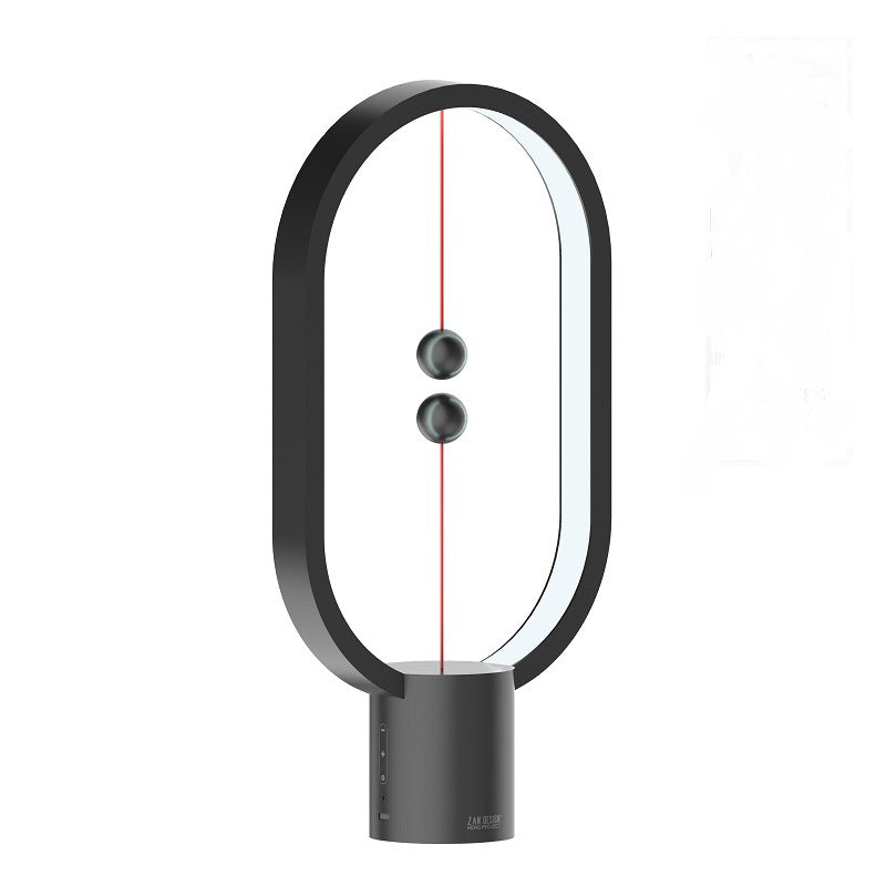 Magnetic Floating Switch LED Table Lamp | 20,000hr | USB & Rechargeable | 2 Sizes | Black, Green, Pink, Red, White & Wood | Bedroom & Bedside Decor