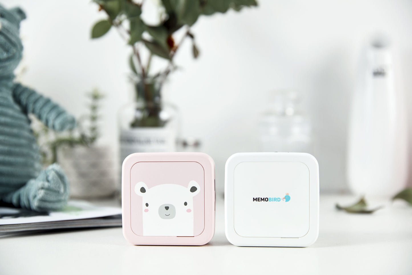 Mini Bluetooth Thermal Pocket Printer | 900mAh Battery, iOS & Android | Network Printing | Pink & White