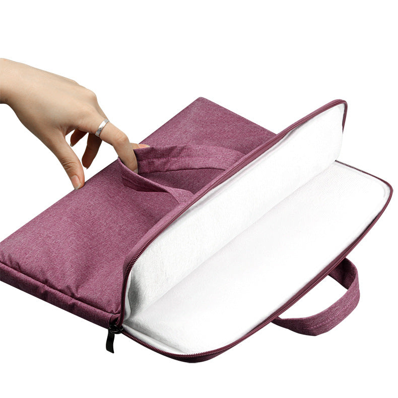 Suit Fabric Laptop Sleeve with Soft Handle | Space Cotton & Plush Lining | 11.6–15.6" | MacBook & Laptop | 6 Colours