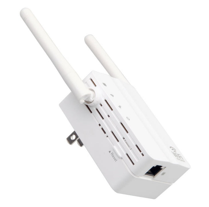300Mbps WiFi Repeater & Signal Amplifier | 802.11b/g/n | 300m Range | EU & US Plug | White