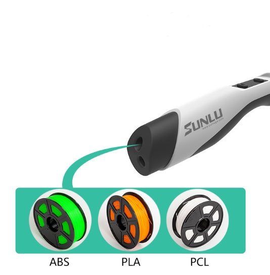 3D Printing Pen | 3D Drawing & Graffiti | EU, UK & USA Plug | 18cm | Black, Blue, Green & White