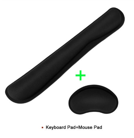 Memory Foam Wrist Rest & Mouse Pad | Ergonomic | Non-Slip Rubber Base | Keyboard & Mouse Support | 5 Styles