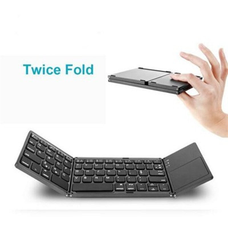 Folding Bluetooth 3.0 Keyboard | 64 Keys | 140mAh | <15m Range | 300K Key Life | ABS | Black & White | Single & Twin Pack