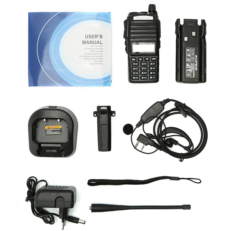 Baofeng BF-UV82 8W Dual-Band Walkie Talkie | VHF/UHF | 1800mAh | Long Range Two-Way Radio