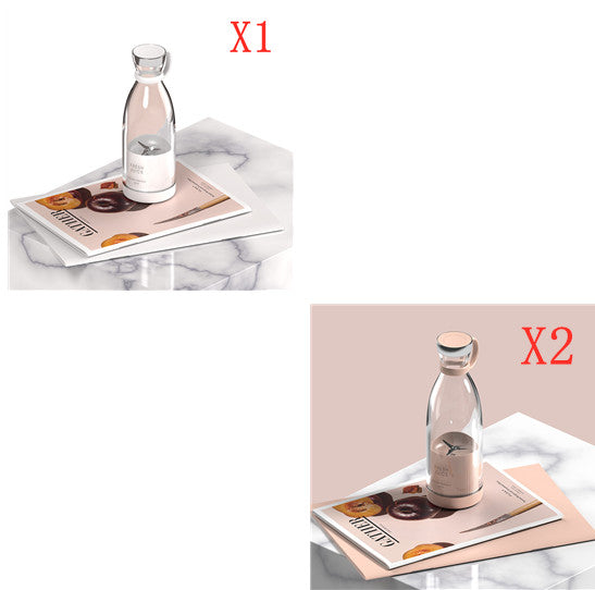 350ml USB Rechargeable Portable Mini Blender | SUS304 4-Blade, 20,000 RPM, CS+C Technology, White, Pink & Black