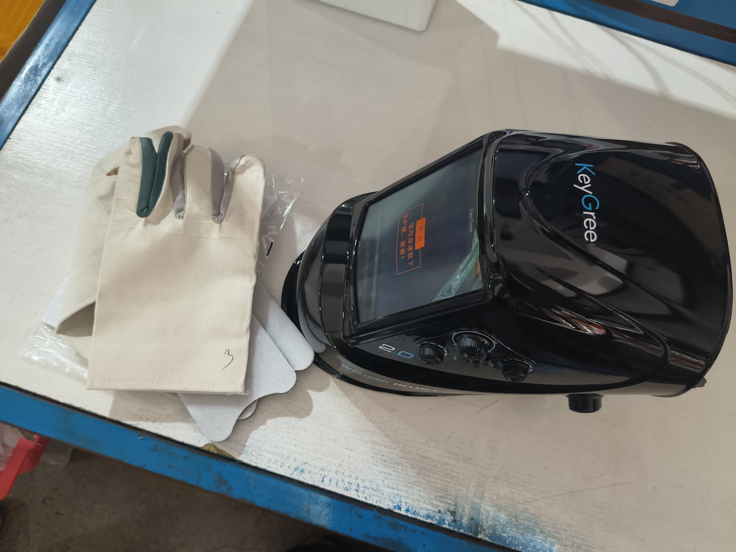 Auto-Darkening Welding Helmet Filter Lens | DIN5-13, 1/10000s Switch, Solar & Lithium Battery