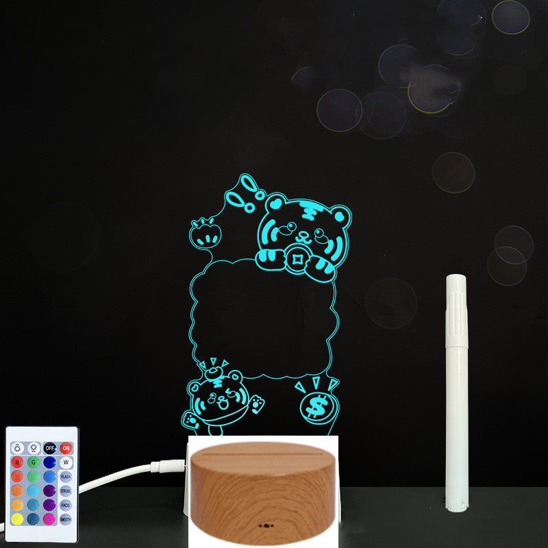 LED Acrylic Handwriting Message Board | 3W 5V USB | Touch & Remote | 16 Designs | Acrylic + ABS | Erasable Pen Included