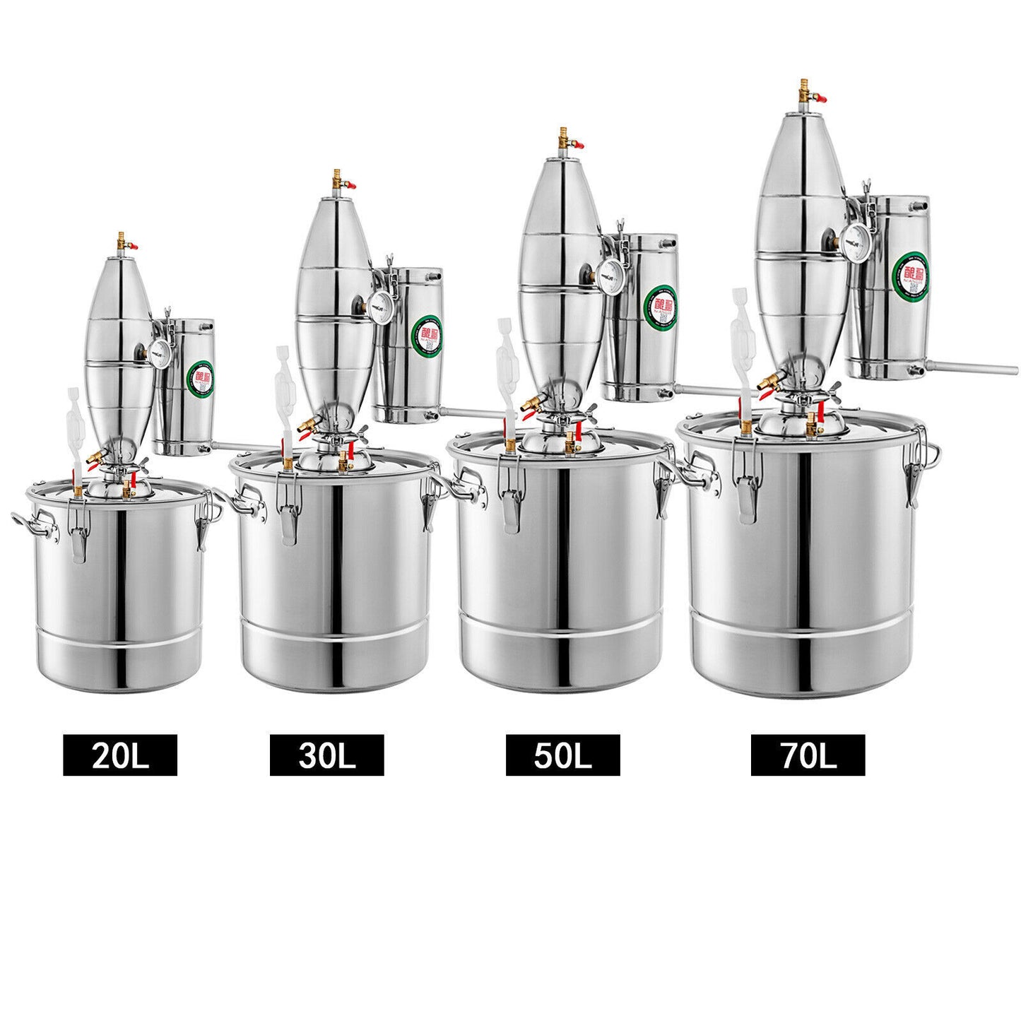 50L 304 Stainless Steel Distillation Kit – Essential Oils, Herbal Extracts & Water Purification