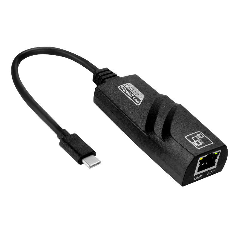 USB-C to RJ45 Ethernet Adapter | USB 3.1 Type-C | 10/100/1000Mbps Gigabit | Plug & Play | 100M & Gigabit