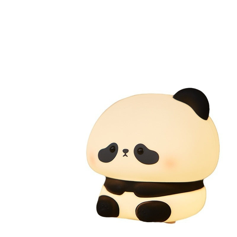 Panda Silicone LED Rechargeable Touch Night Light | 2W | 1200mAh | 6hr Battery | 3-Speed Brightness | USB Charging | 109×99.5×105mm | Colour-Changing | Bedroom, Kids & Gift
