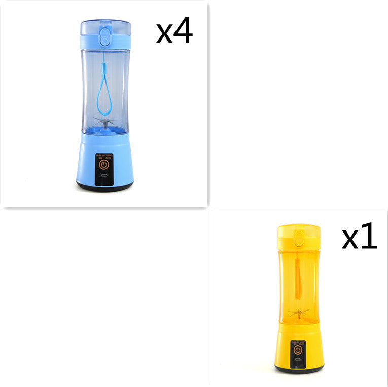 380ml USB Rechargeable Portable Personal Blender | 2000mAh, Food-Grade PC, Dual Safety Protection, Blue, Green, Pink & Yellow