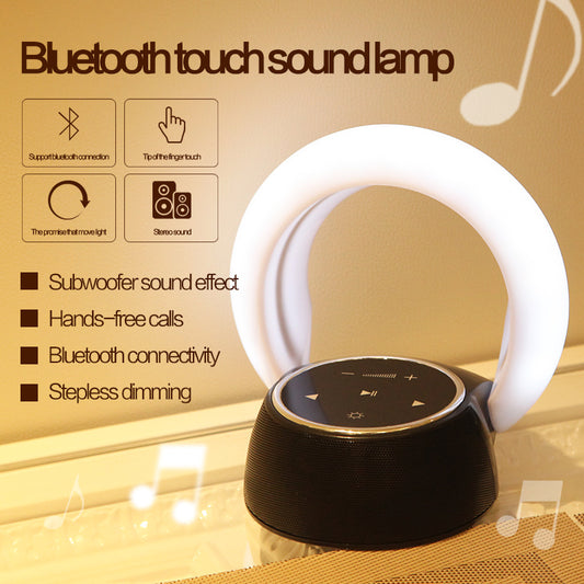 2-in-1 Bluetooth Speaker LED Desk Lamp | BT 4.2 | 2000mAh | Stepless Dimming | Touch Control | USB | Blue, White & Yellow Light