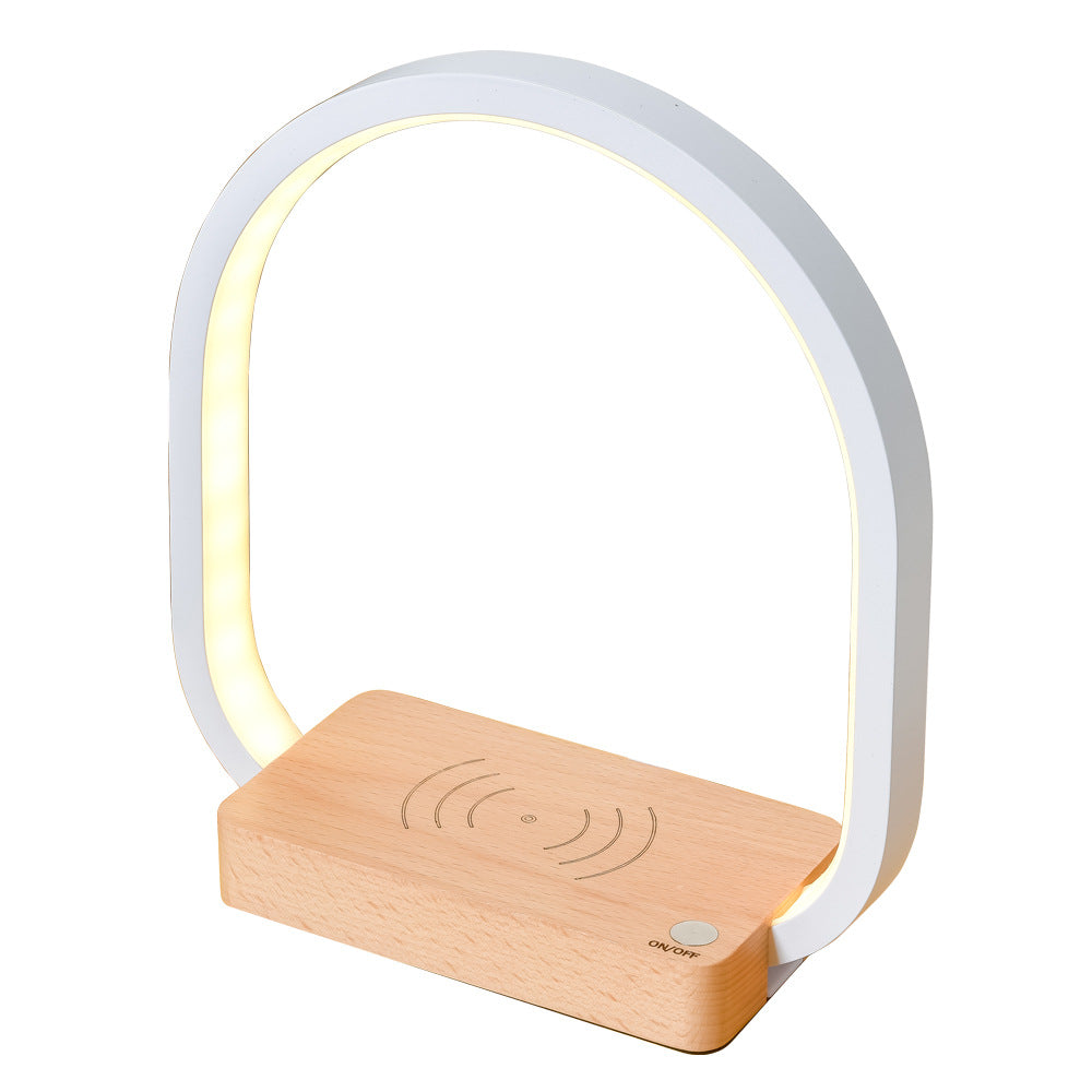 Wireless Charging Multifunctional Desk Lamp | Eye Protection | USB | Metal Shade | Bedside & Office | European Style