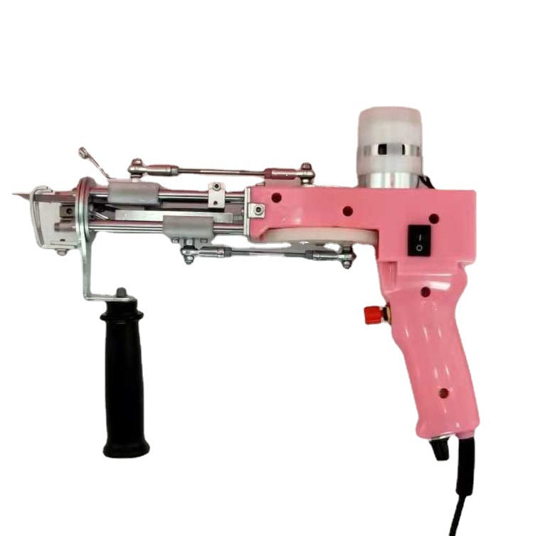 2-in-1 Electric Carpet Tufting Gun | Cut & Loop Pile, 5-40 Stitches/sec, 100-240V, 7 Colors (Upgraded Shell)
