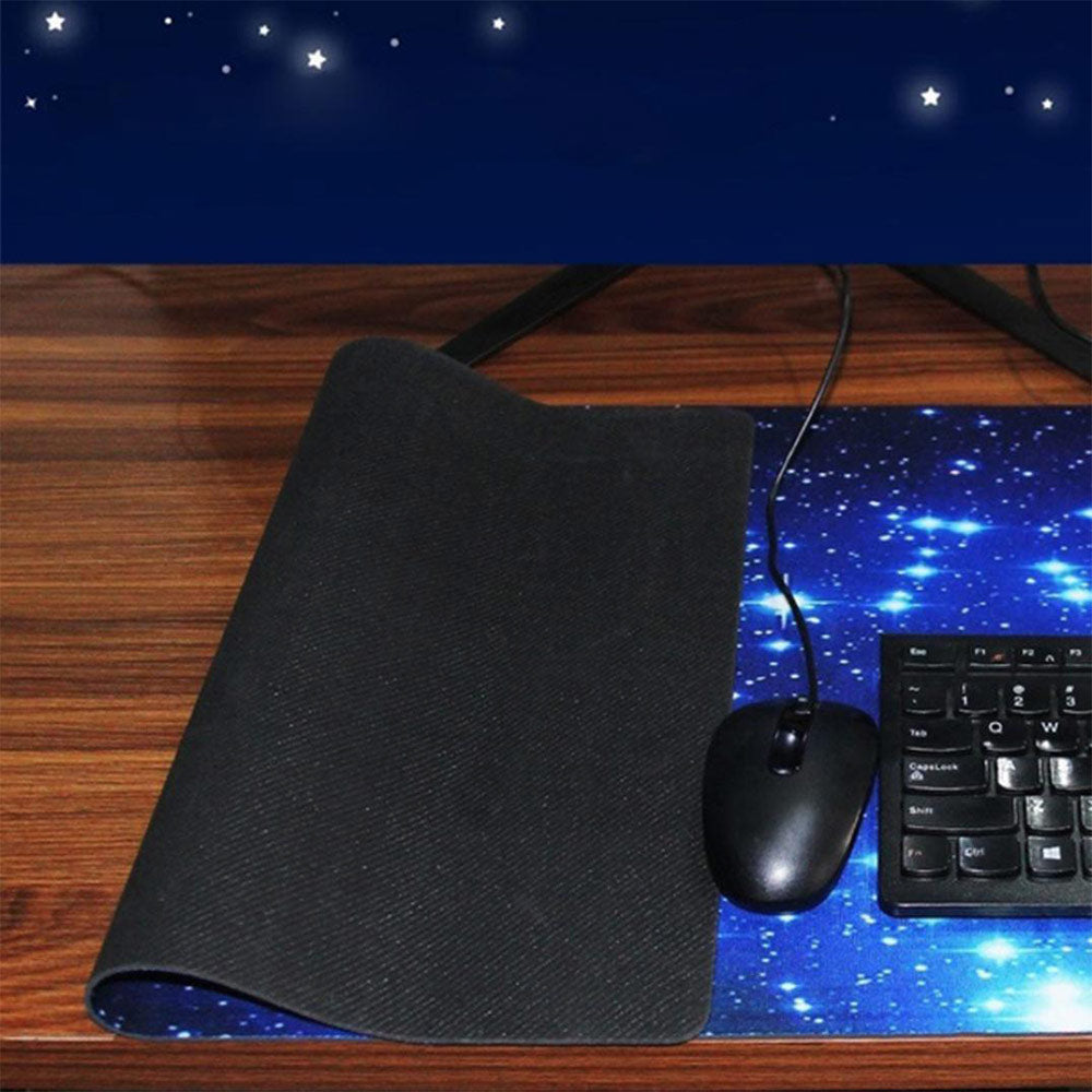 Large Extended Mouse Pad | High-Density Fabric, Anti-Slip Rubber Base, Multiple Sizes & Thickness | Blue