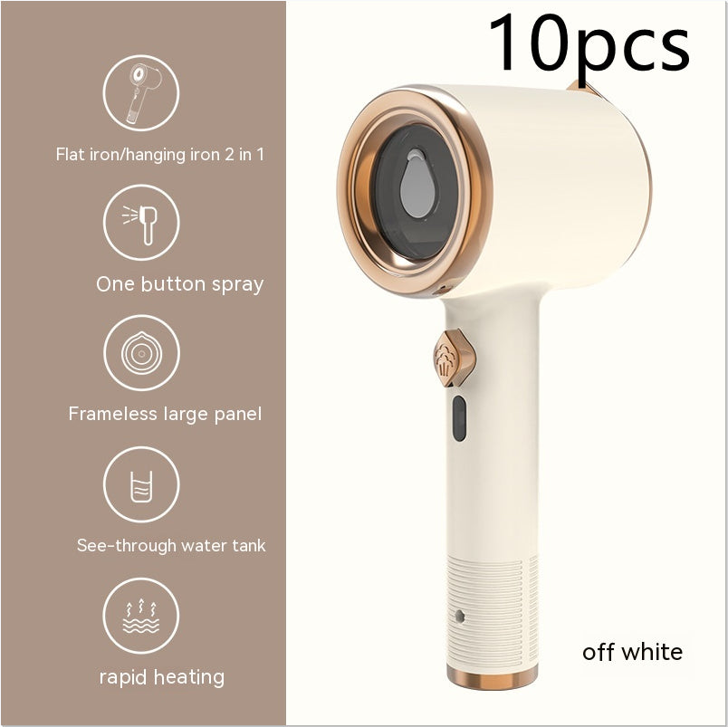 33W Handheld Portable Garment Steamer | Titanium Panel | 50ml | 111–240V | AU/CN/EU/UK/US Plug | Flat & Hanging | All Fabrics | Beige, Green & Light Purple | Travel & Home