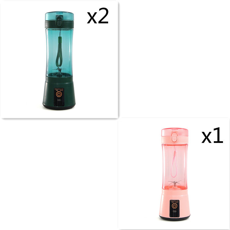 380ml USB Rechargeable Portable Personal Blender | 2000mAh, Food-Grade PC, Dual Safety Protection, Blue, Green, Pink & Yellow