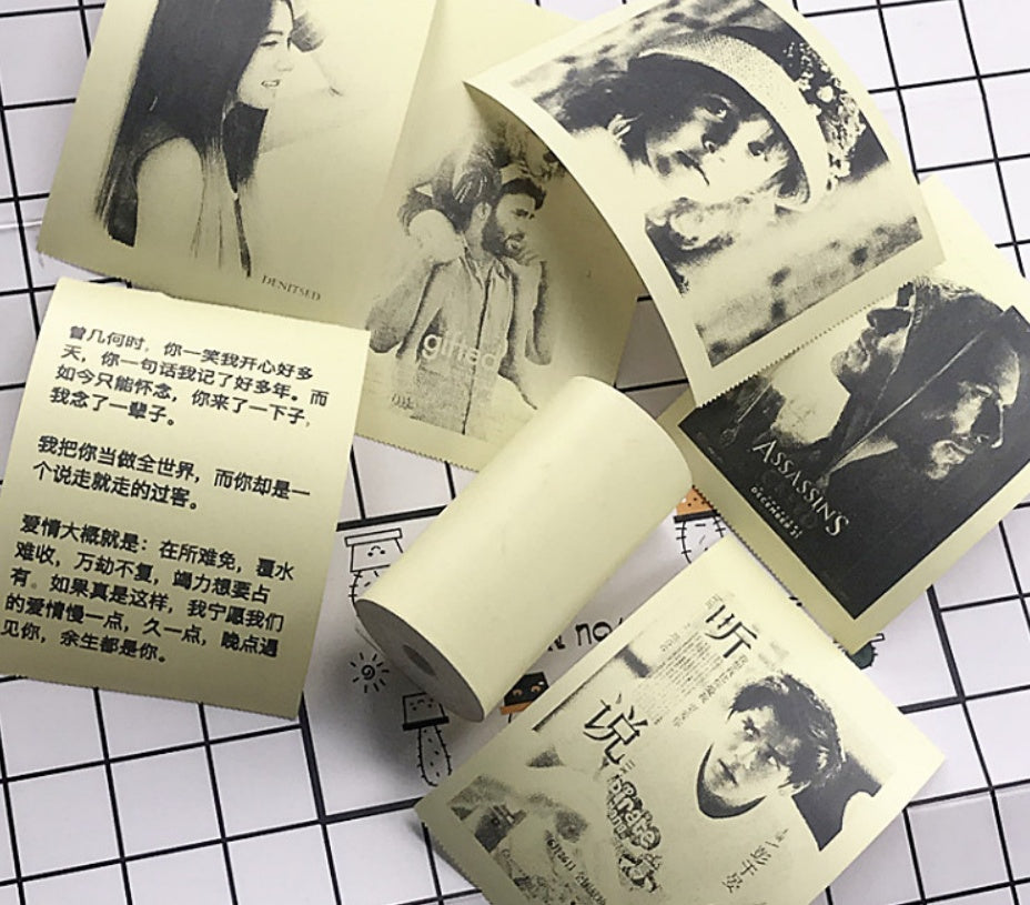 Mini Thermal Printer Paper Refills | Regular, Sticker & Label | Multiple Colours | 3 & 6 Roll Packs