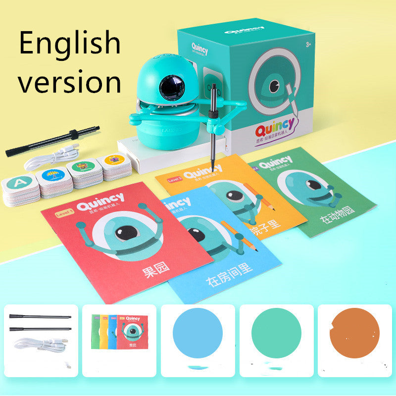 Children's AI Drawing Learning Robot | Stroke-by-Stroke Guided Drawing | English | 2600mAh | 4.5hr | USB | Standard & Ultimate