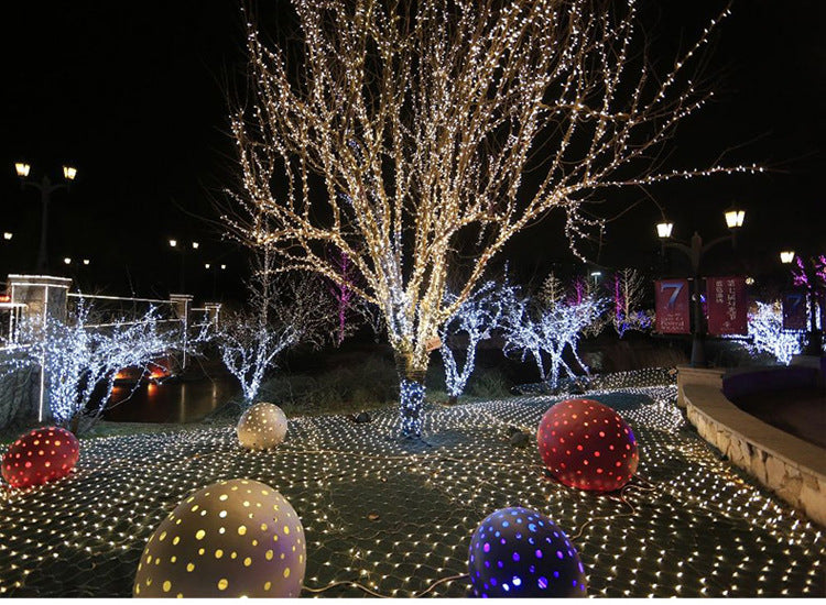 LED Fairy Net Mesh String Lights | IP44 Waterproof | 2700K & Multicolour | 500lm | 50,000hr | Dimmable | 1.5×1.5m to 10×8m | 96 to 2000 LEDs | Indoor & Outdoor | Christmas, Wedding & Garden Decor