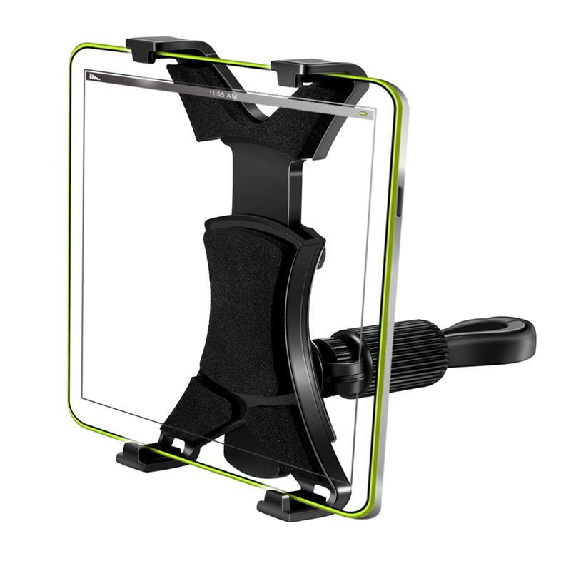 Universal Tablet Mount Holder for Car Headrest, Treadmill & Bike Handlebar | 7–12 Inch, ABS+PC, 360° Adjustable