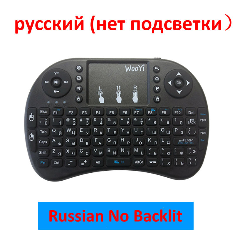2.4G Wireless Mini Keyboard with Touchpad | 92-Key QWERTY | 15m Range | Smart TV Android Box PC | Black