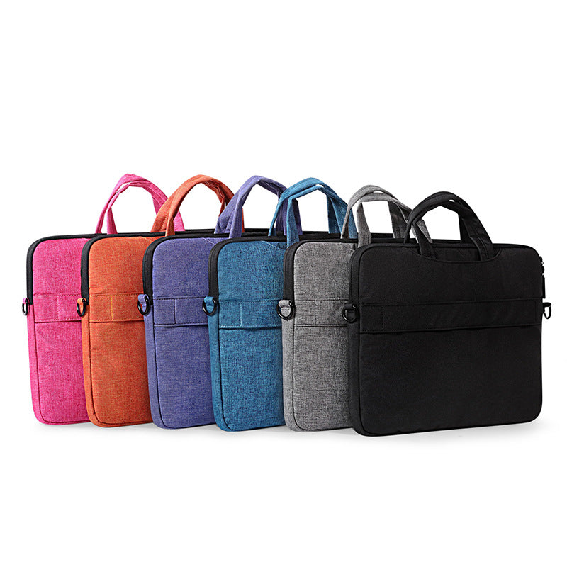 Burlap Laptop Shoulder Bag | 11", 13", 15" | Waterproof, Shockproof | OL Commute | 6 Colors
