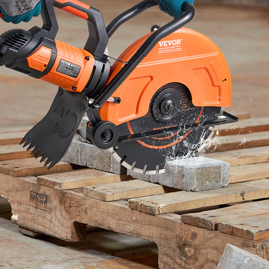 VEVOR 16" Electric Concrete Circular Saw | 3200W, 15A, 6" Cutting Depth, Wet Saw, Water Pump & Blade Included