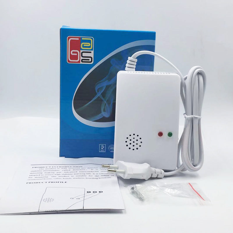 Gas Leak Detector Alarm | Wall-Mounted | 110-220V | Kitchen Home Hotel | Natural Gas Safety Sensor